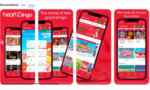 Heart Bingo App Screenshots