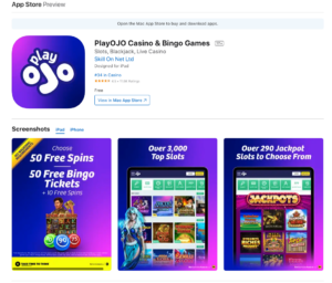 Playojo Casino App Review