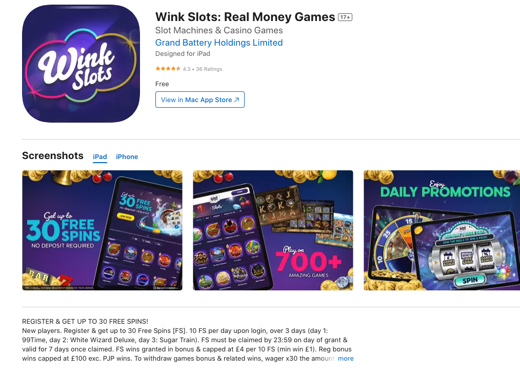 Wink Slots App