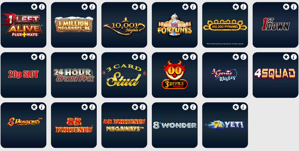 Betfred Slot Games