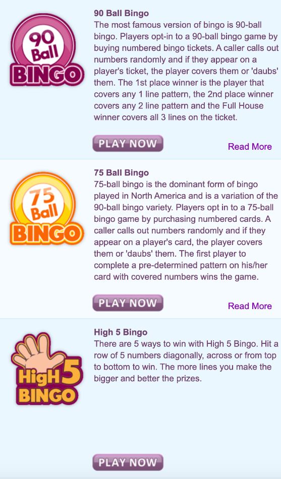 Bubble Bonus Bingo Bingo Games