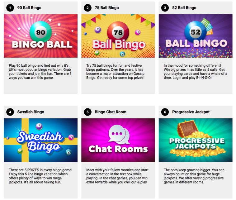 gossip bingo bingo games