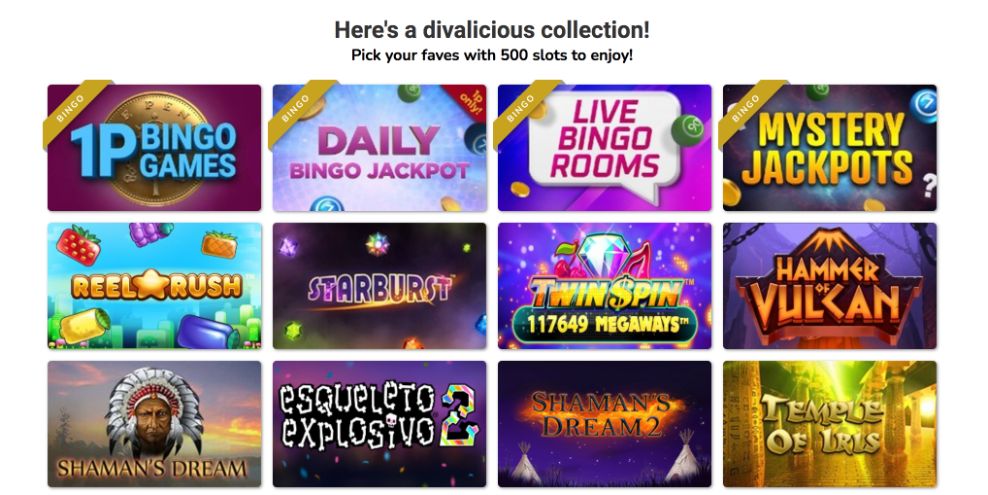 diva bingo slots