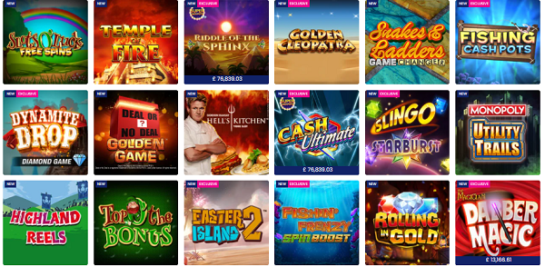 Gala Bingo Slots játékok 