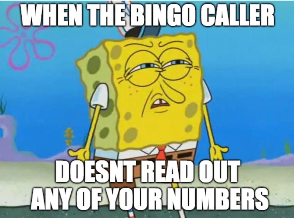 No Numbers Bingo