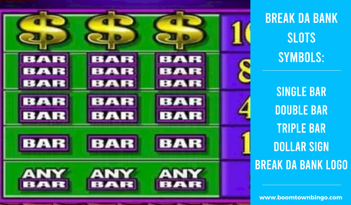Break da Bank Slots machine Symbols