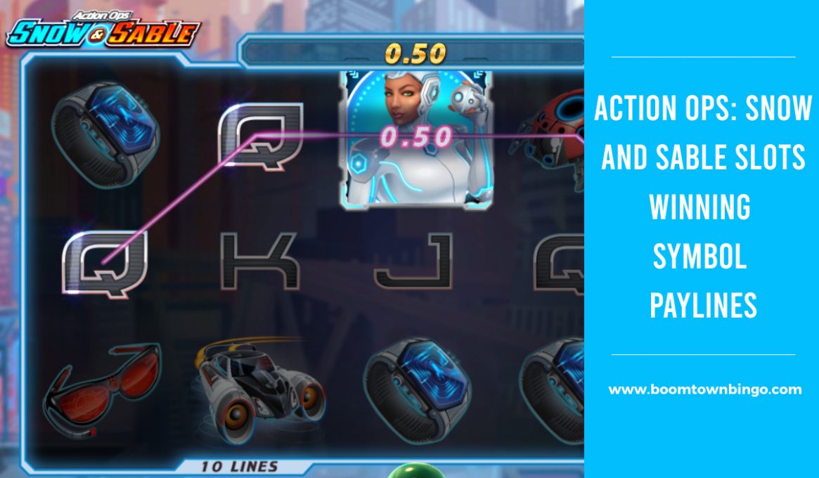 Action Ops Snow and Sable Slots Winning Paylines