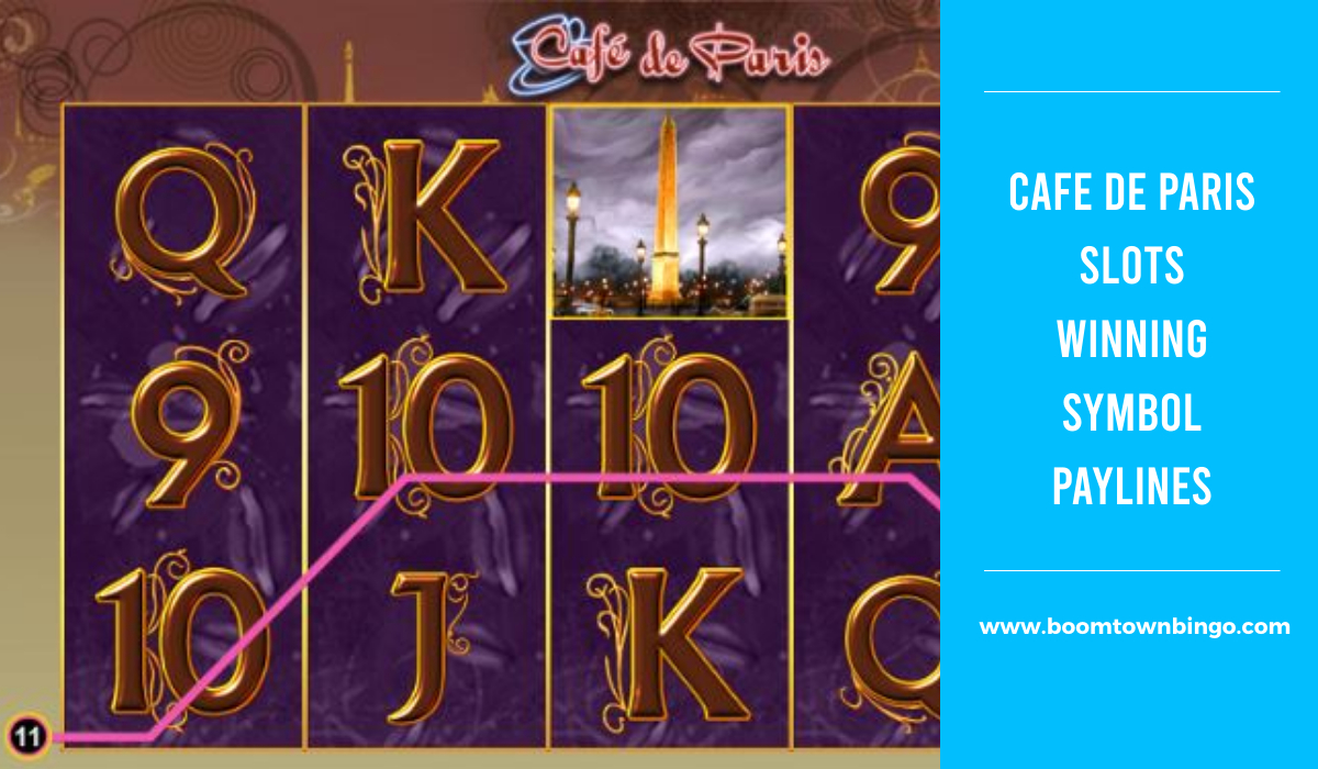 Cafe de Paris Slots Symbol winning Paylines