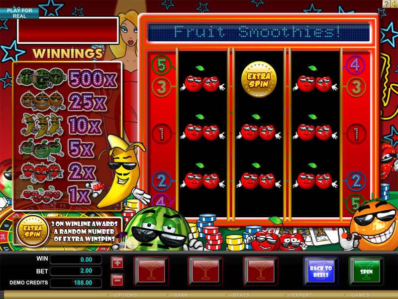 Fruit Smoothies Slots Gameplay