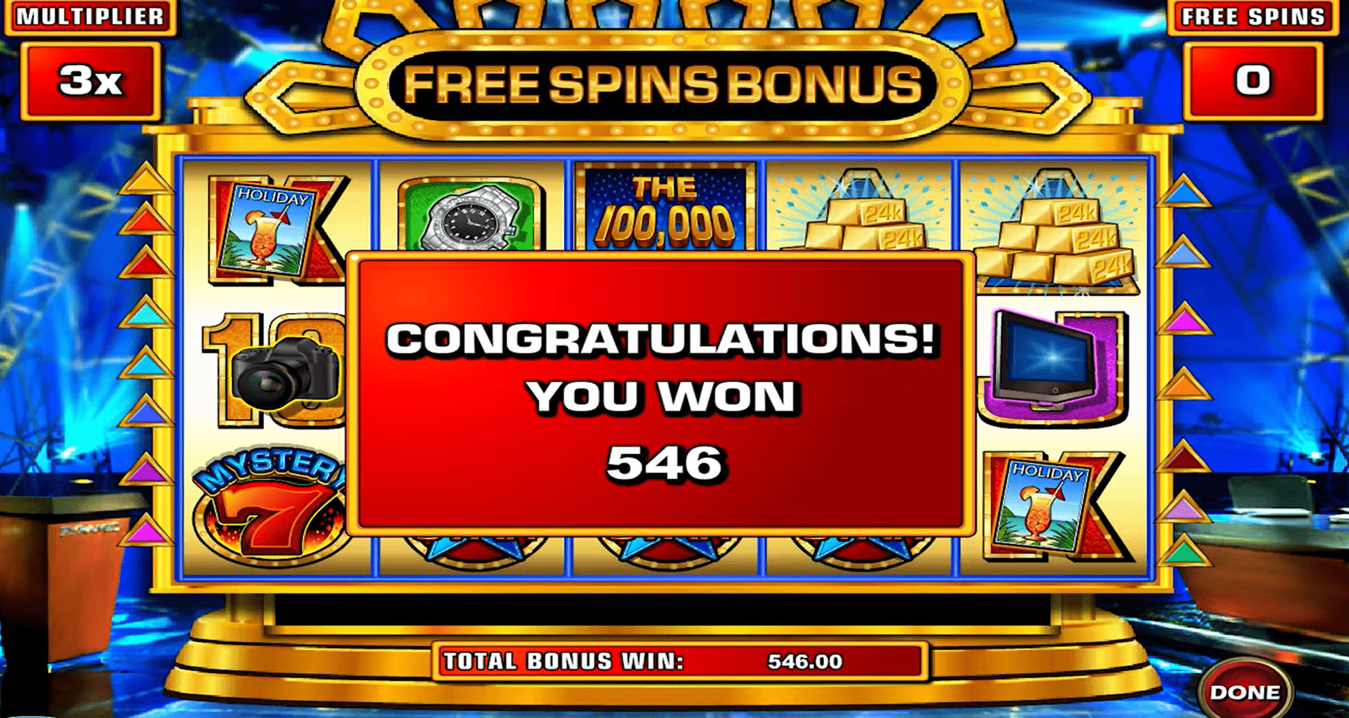 100,000 Pyramid Slot Winning Paylines