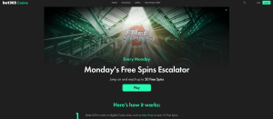 10 free spins on Monday Free Spins Escalators