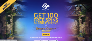 PlayOjo 100 Free Spins