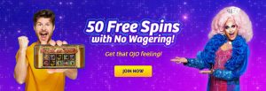 50 free spins no wagering playojo