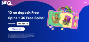 MrQ 10 Free Spins Welcome Bonus