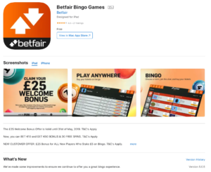 Betfair Bingo iOS App