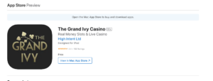 Grand Ivy Casino Apple iOS