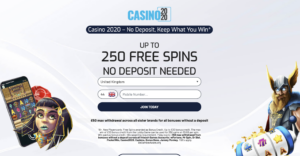 Casino 2020 250 free spins 