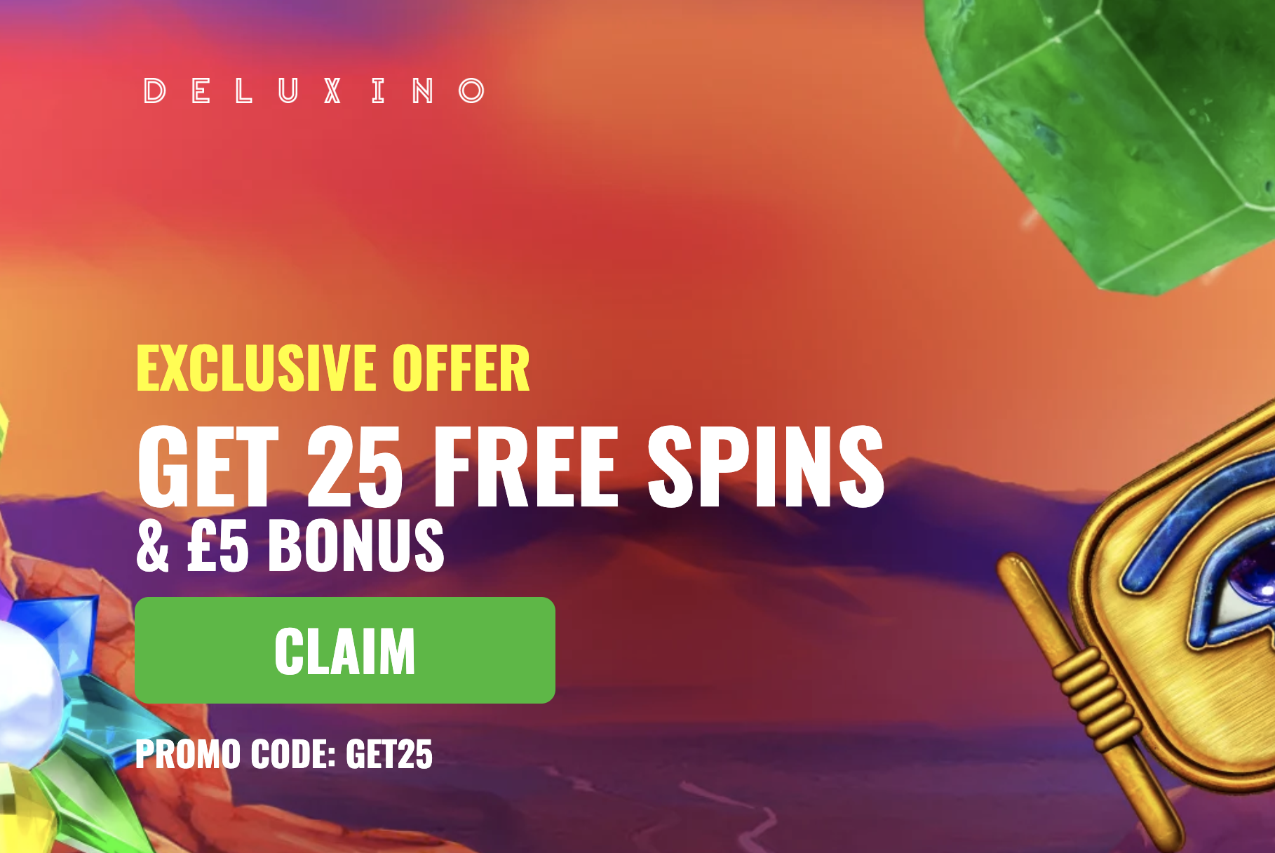 Deluxino 25 Free Spins