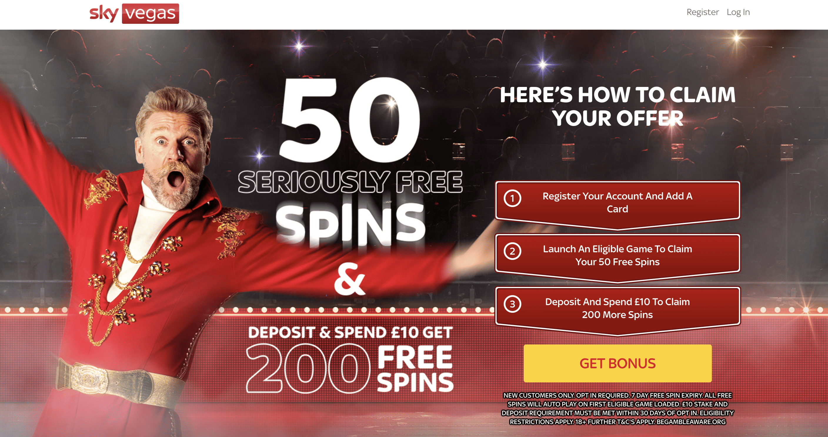 50 Free Spins Sky Vegas 